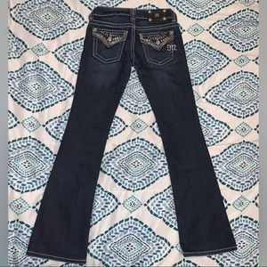 Bootcut Miss Me jeans.